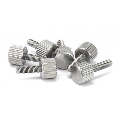 M2 M2.5 M3 M4 - M8 Stainless Steel Knurled Thumb Screw Flat Head Thumbscrew Bolt - Picture 9 of 11