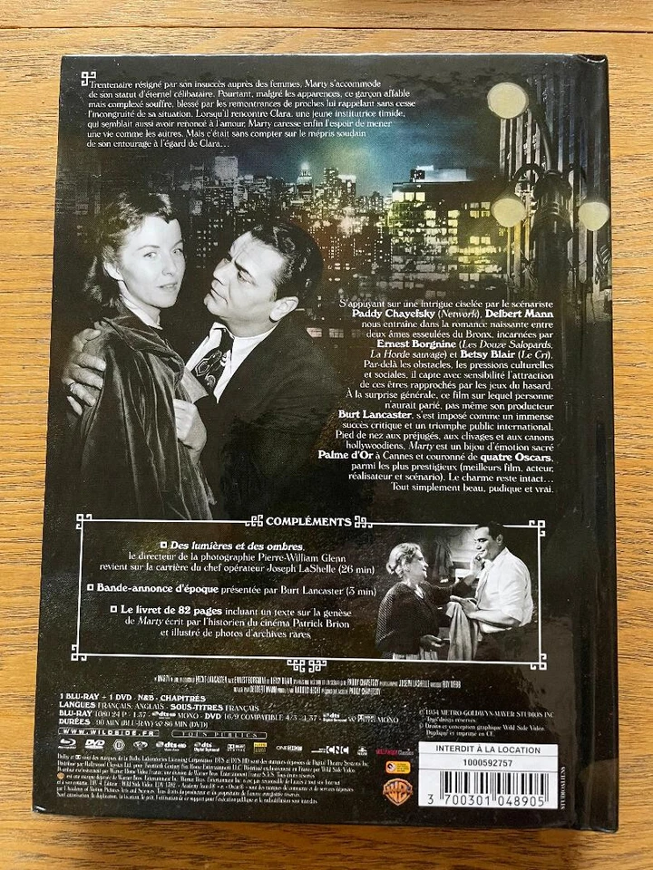 Marty Édition Collector Blu-ray + DVD + Livret de 82 pages Wild Side - Photo 2/2