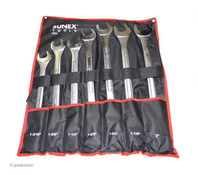 SUNEX TOOLS: JUMBO STANDARD WRENCH SET   7-pc raised panel wrenches   hand tools