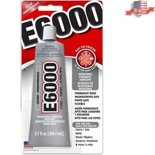 6 Pack Amazing E-6000 Craft Adhesive 3.7 oz - Versatile, Waterproof & Strong