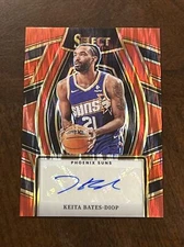 2023-24 Select Keita Bates-Diop Red Flash Prizm #/49 Auto Suns