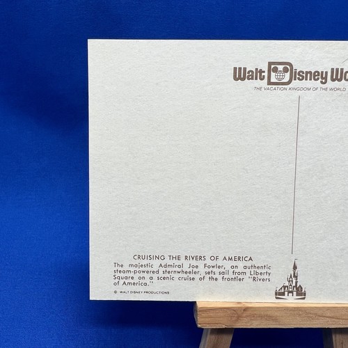 Walt Disney World Vintage Postcard Cruising The Rivers Of America ~ Unposted - Picture 3 of 6