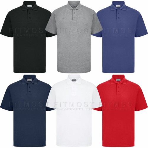 Mens Polo Shirts Short Sleeve Premium Regular Fit Pique Work Casual Plain Top