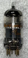 Amperex PQ 6922 Gold Pin Twin Triode Vacuum Tube Amplitrex Tested Good