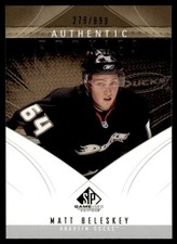 2009-10 SP Game Used Matt Beleskey Rookie /699 Anaheim Ducks #139