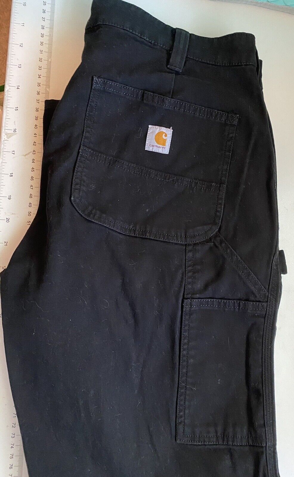 EUC Carhartt Women's Black Carpenter Jeans Size 1… - image 6