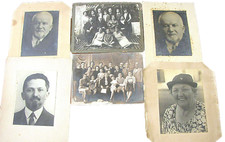Judaica 6 Antique large cabinet photos of a Jewish family, Eretz Israel, Haifa
