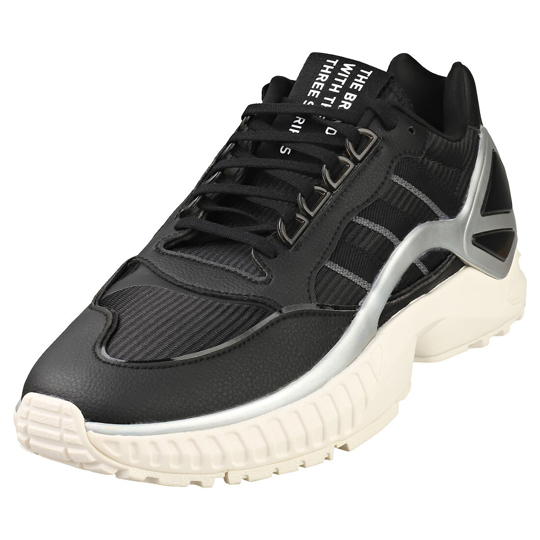 adidas Zx Wavian Womens Fashion Trainers in Black White UK