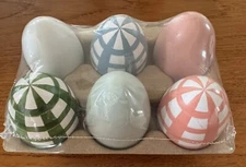 Ankyo Colored WOODEN EGGS 6 Counts