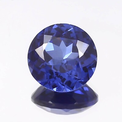 AAA Extreme 10x10 MM Natural Ceylon Blue Sapphire Loose Round Gemstone Cut