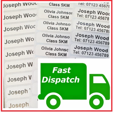 NORTHERN LABELS IRON ON CLOTHING LABELS Name Tags School Uniform Identity Tape Nursing Home lot