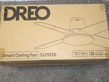 Dreo CLF513S Smart Ceiling Fans with Lights, Dimmable LED Ceiling Fans