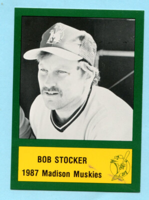 1987 Minor League - Madison Muskies - Bob Stocker- Box 224