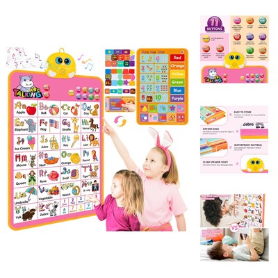 Interactive Alphabet Wall Chart, Talking ABC, 123s, Music Poster, Kids Learni...