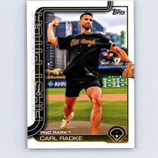 2025 Topps Series 1 Baseball Carl Radke First Pitch FP-6 Pittsburgh Pirates