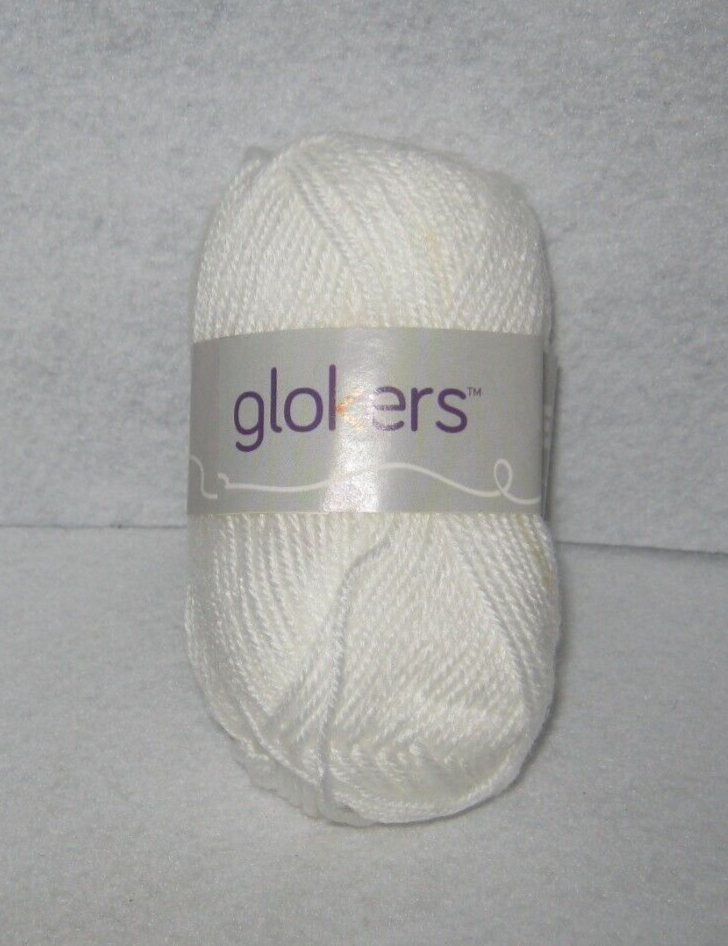 Glokers Acrylic Yarn Color Bleached (White) New Skein eBay
