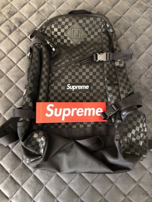 supreme checkered backpack