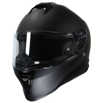 VCAN H151 Integralhelm Motorradhelm uni matt schwarz