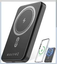 for Magsafe Portable Charger, [0.3" Ultra Slim] Magnetic Power Bank,[Alloy-Ma...