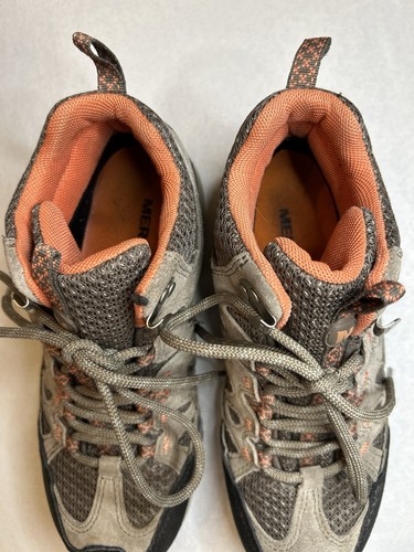 Merrell Damen 6,5 M Wanderschuhe wasserdicht Luftpolster Aluminium koralle - Bild 5 von 9
