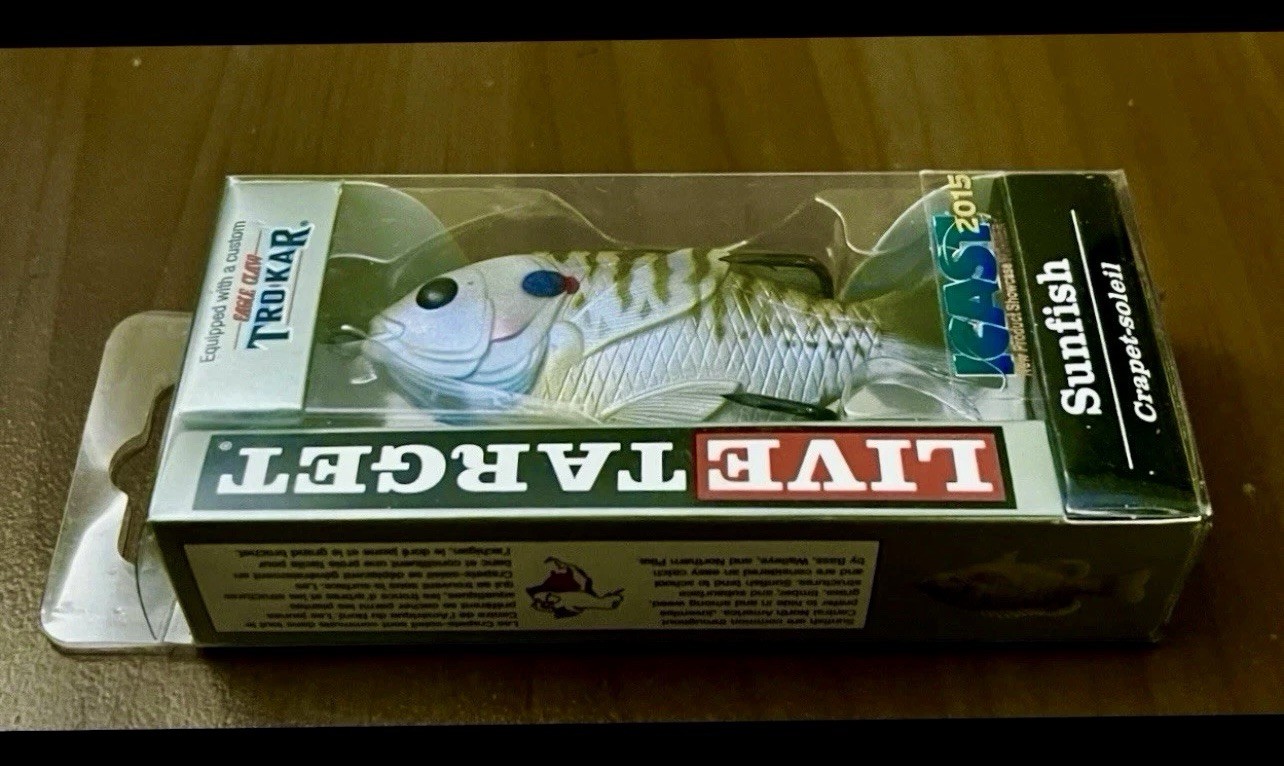 1 Live Target Sunfish Hollow SFH75T550 Topwater Lures NATURAL OLIVE BLUEGILL - Image 2