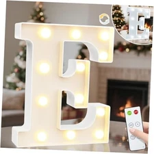  Light Up Letters, Cool White and Warm White Marquee Letters with Letter E