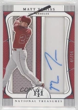 2022 Panini National Treasures Jumbo Gear Signatures 44/64 Matt Thaiss Auto 0xe0