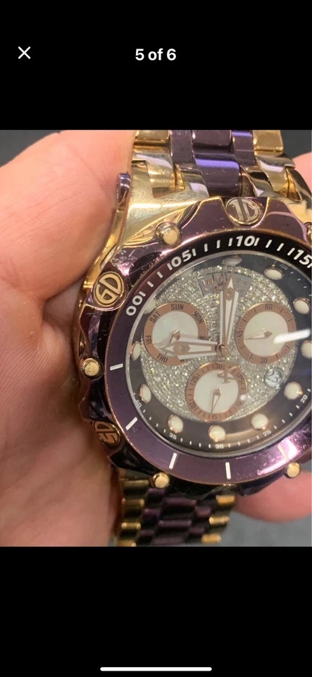 Reloj para hombre Invicta Venom Hybrid Fusion Gen II con esfera de diamante subesferas MOP Foto 4 de 4