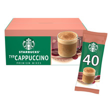 STARBUCKS Cappuccino Instant Coffee Sachets - 40 x 18 g 0.45 g (Pack of 40) 