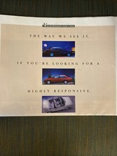 Vintage 1992 Volkswagen Cars Dealership Salesman Brochure