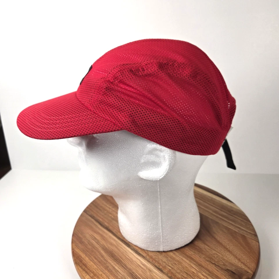 Gorra de ciclismo Pearl Izumi de malla roja talla única ajustable para correr ligera Foto 4 de 4