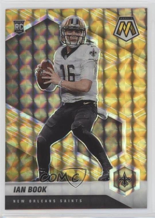 2021 Panini Mosaic Rookies Reactive Yellow Mosaic Prizm Ian Book #327 0a2j