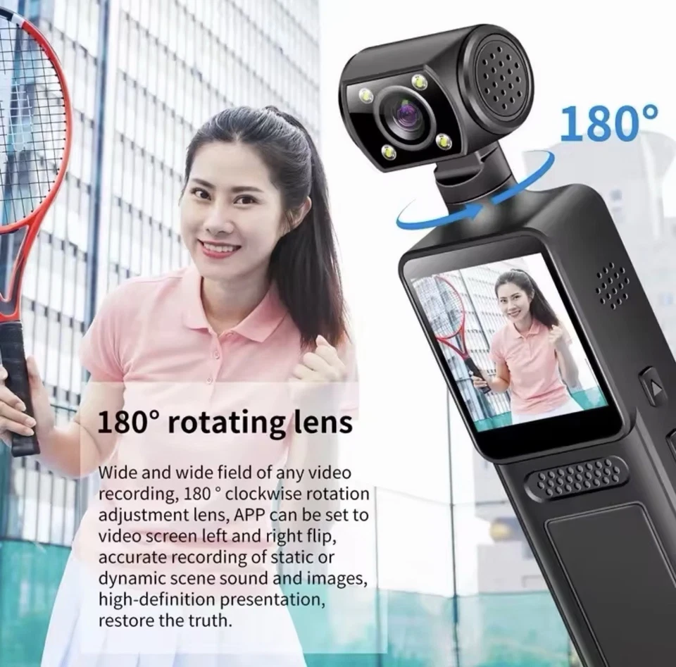 Xiaomi 8K HD Handheld Pocket Camera 180 ° Rotating Mini Portable Camera Wearable - Image 3 of 4