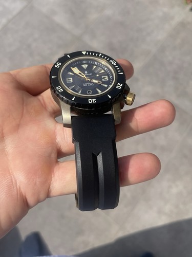 Steinhart Triton Last Edition Rare 45mm Swiss Bronze Uhr Soprod A10 Watch - Bild 6 von 21