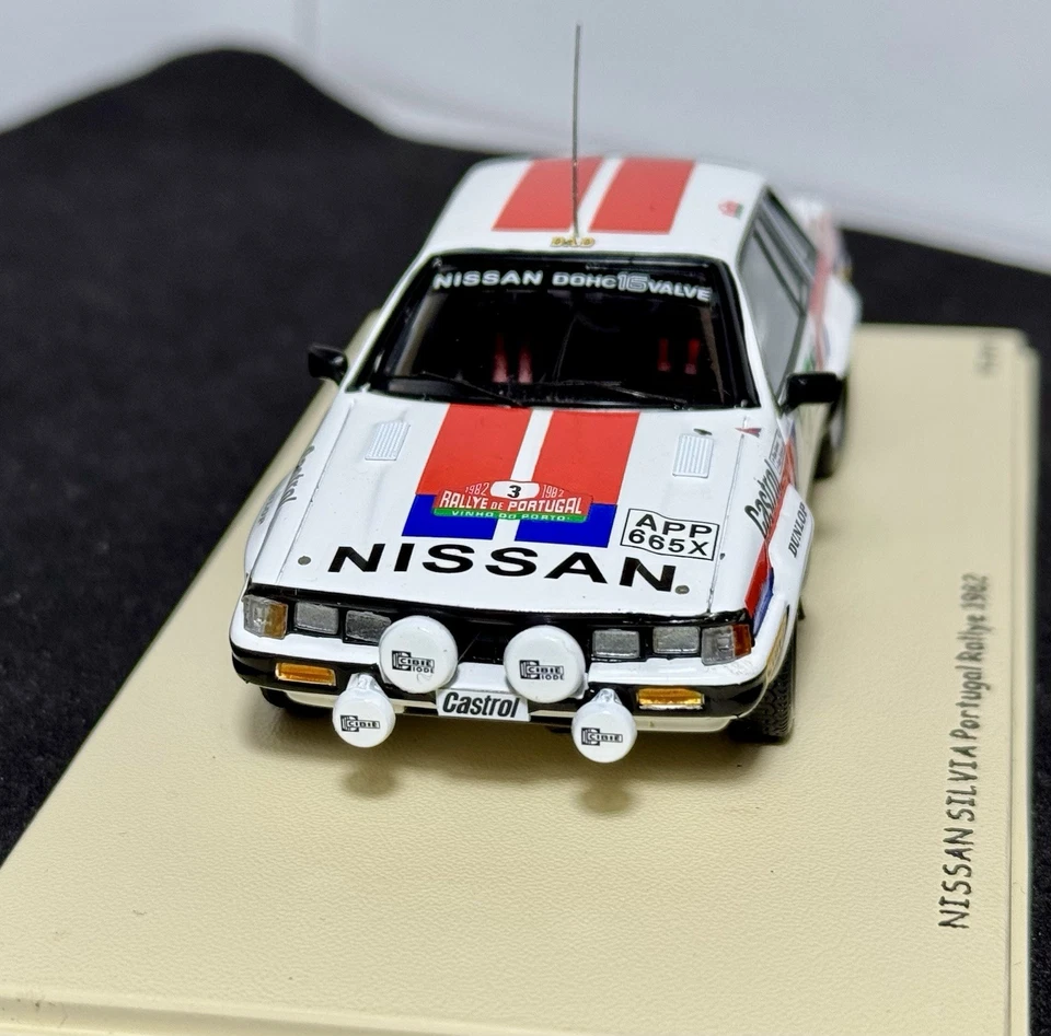 NISSAN SILVIA #3 T.SALONEN-S.HARJANNE RALLY PORTUGAL 1982 BIZARRE BZ242 1:43 - Immagine 3 di 4