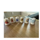 Lot of 6 Vintage Advertising Porcelain Thimbles Coca-Cola, Campbell’s, Morton…