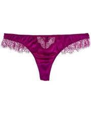 Kiki De Montparnasse Lace Inset Silk-Blend Thong Women's