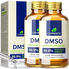 Pharma Grade DMSO Liquid - 99.9%, 16 fl.oz, Glass Bottle with Dropper
