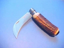 CUSTOM FRENCH OPINEL No 8 GRAFTING PRUNING INOX POCKET KNIFE STAG HANDLE