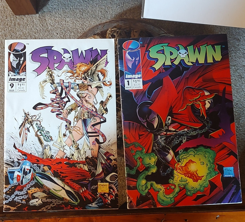 Image Comics Spawn #1 & #9 McFarlane First Printing Comic Book Lot