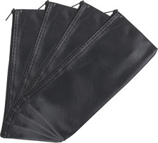 , Microphone Storage Bag Pu Leather Portable Mic Pouch Organizer