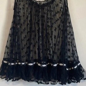 Romantic Agent Provocateur Lace Nightie Babydoll SM Black Bow Coquette Lingerie