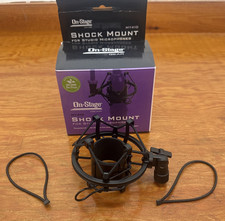 ON-STAGE SHOCK MOUNT MY 410 CHAMAGNE FINISH PLUS MIC POP SCREEN
