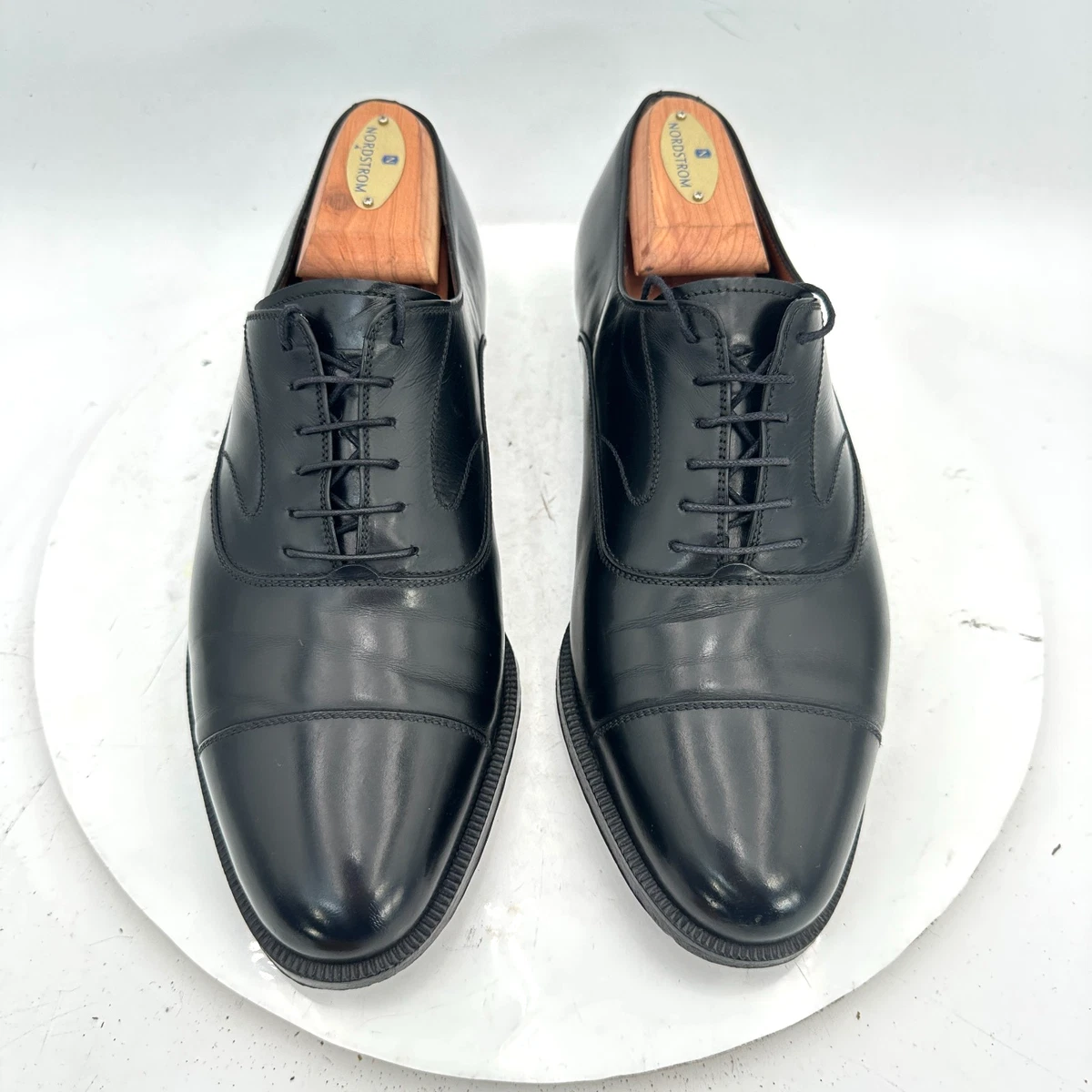 Salvatore Ferragamo Black Wingtip Dress Shoes for Men for 