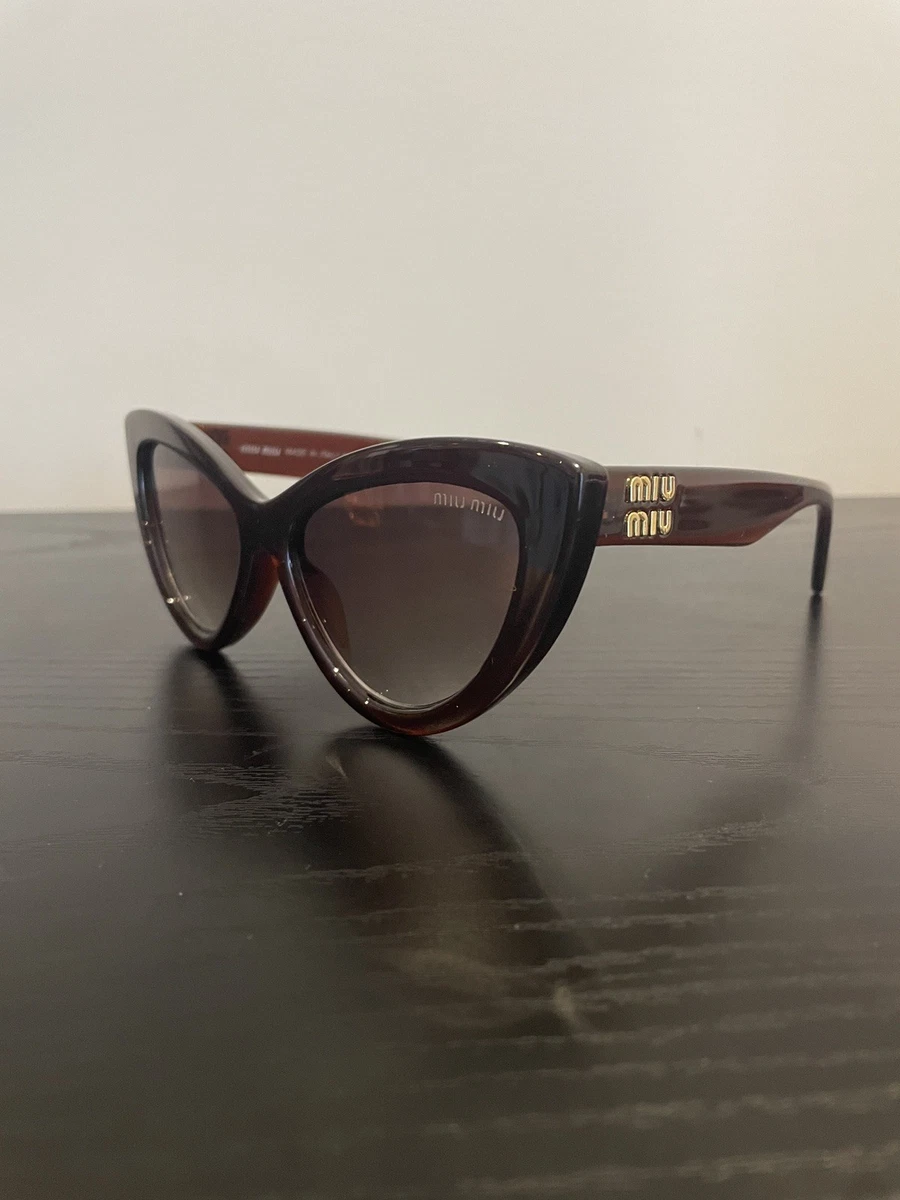 Miu Miu Cat Eye Brown Sunglasses for Women for sale | eBay