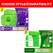 Turbo Microfiber Reusable Mop Pads Compatible with Swiffer Sweeper and WetJet
