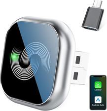 Adaptador CarPlay Inalambrico Bluetooth 2en1 Android Auto Plug Play iOS 10 Auto