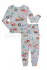 Pixar Cars Toddler Boys Christmas Pajamas Lightning McQueen Snug Fit Set 12M