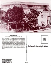 Ebbets Field Residential View Brooklyn NY Postcard