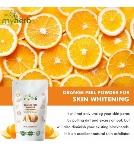 MYHERB ORANGE PEEL POWDER 227gX 1 Pack FACE, SKIN,HAIR CARE DIY PACK FOOD GRADE - Picture 2 of 7
